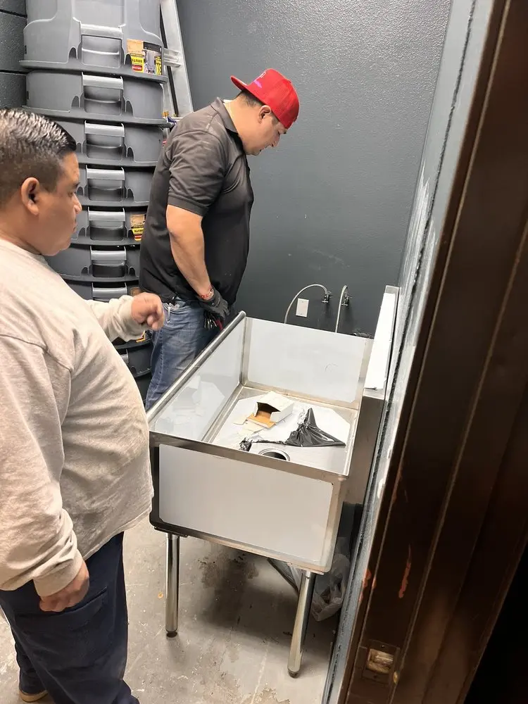 Commercial plumbing and sink installation in Quadrangle